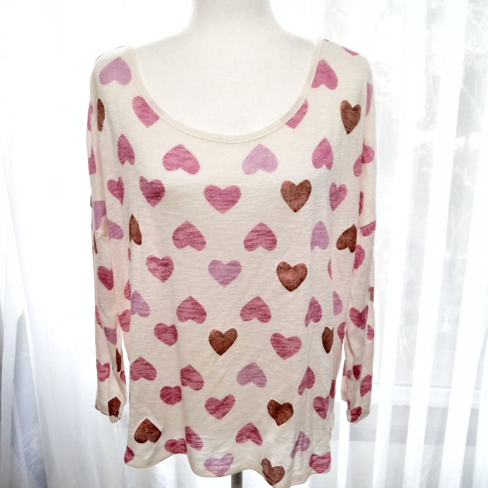 SALE Lane Bryant Heart Sweater Plus Size